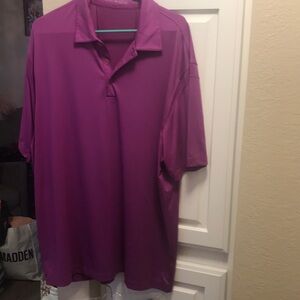 Men's Nike Golf magenta dri fit short sleeve polo shirt